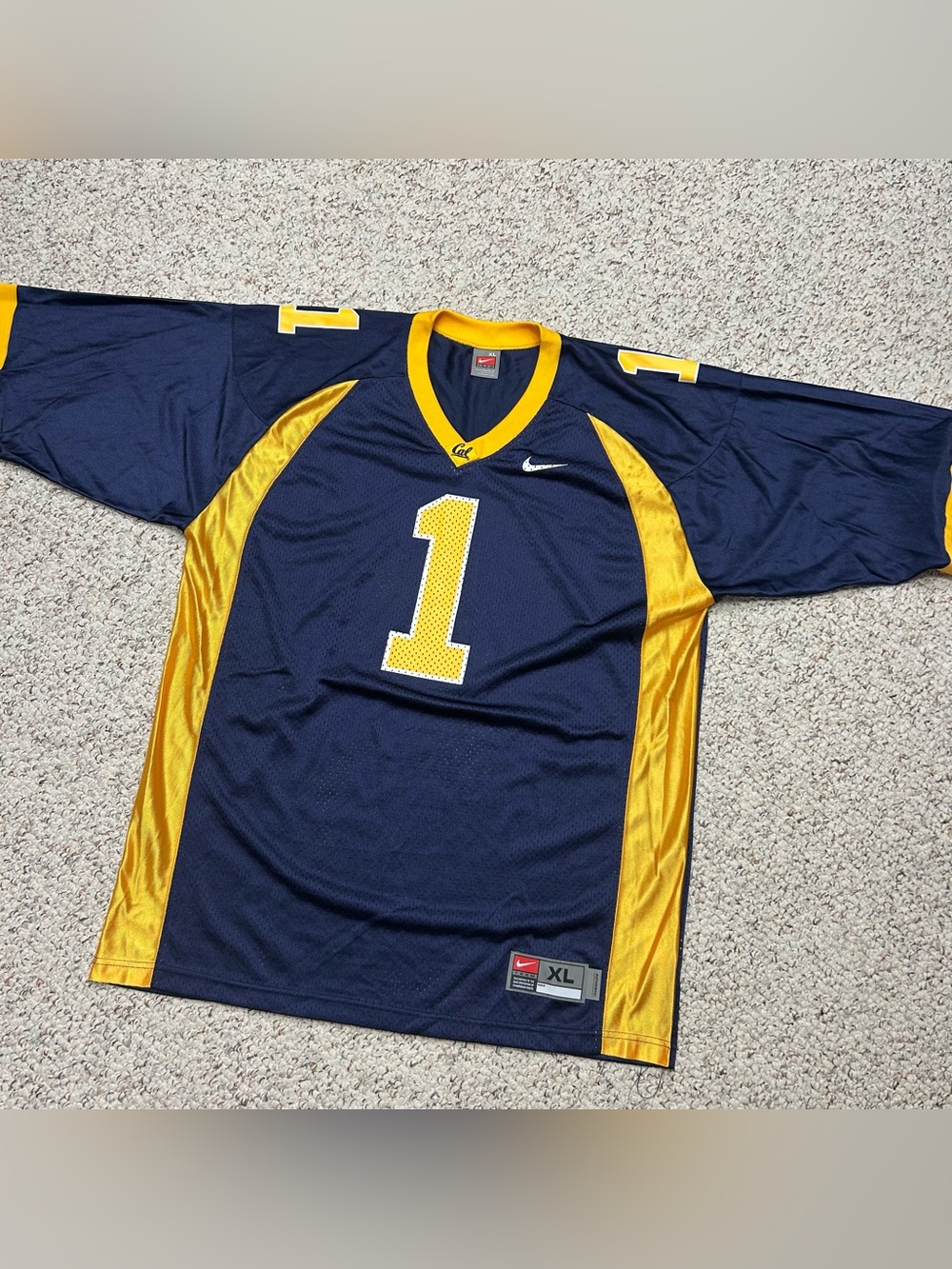 California Golden Bears Vintage Nike Football Jersey #1 Size XL Men’s NCAA